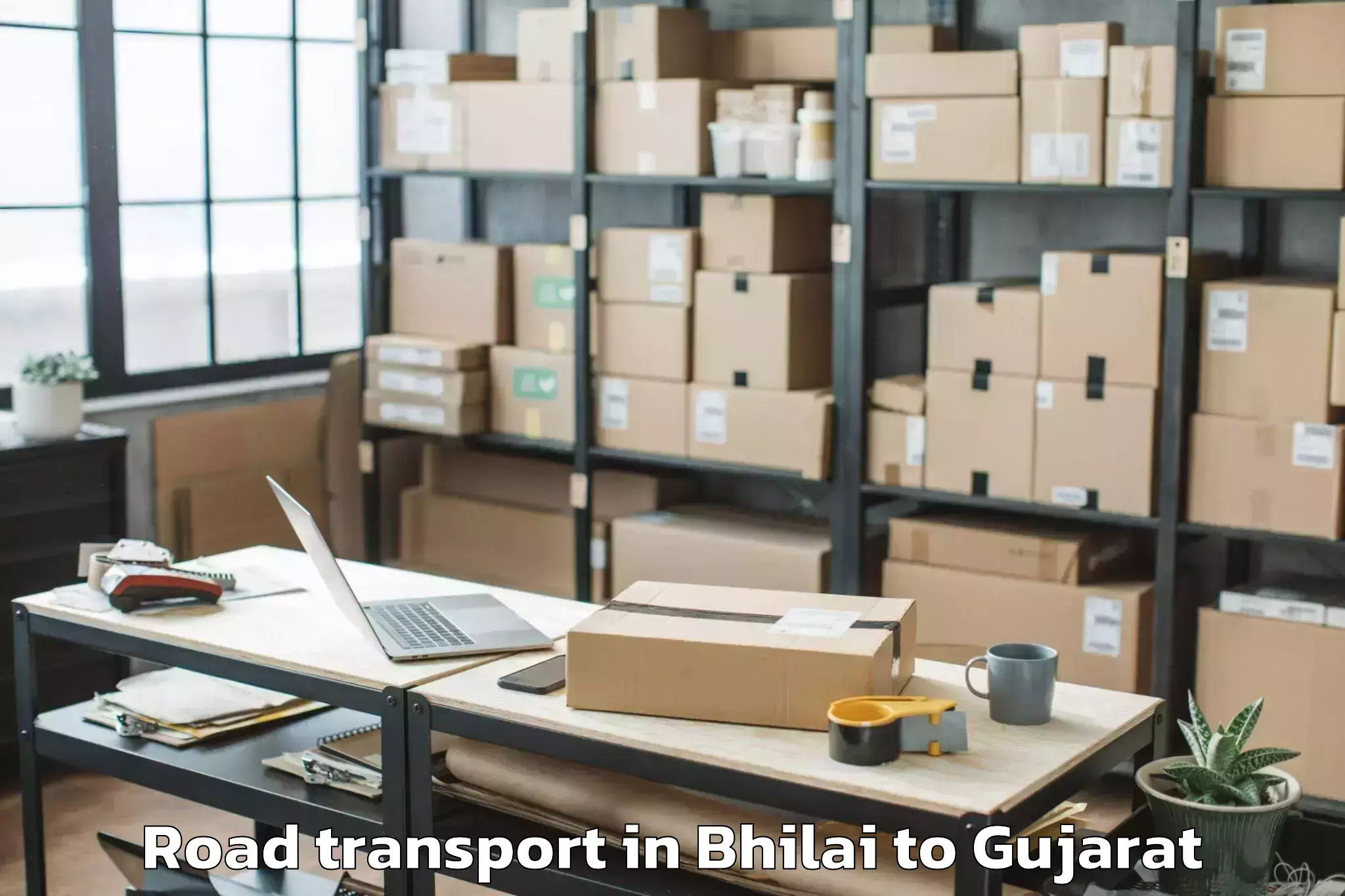 Professional Bhilai to Ahmedabad Airport Amd Road Transport